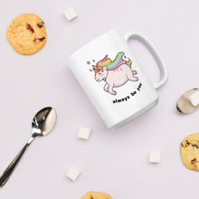 Load image into Gallery viewer, Love and Unicorn Mug, 15 oz.
