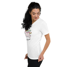 Load image into Gallery viewer, Always Be You Unicorn V-Neck Shirt
